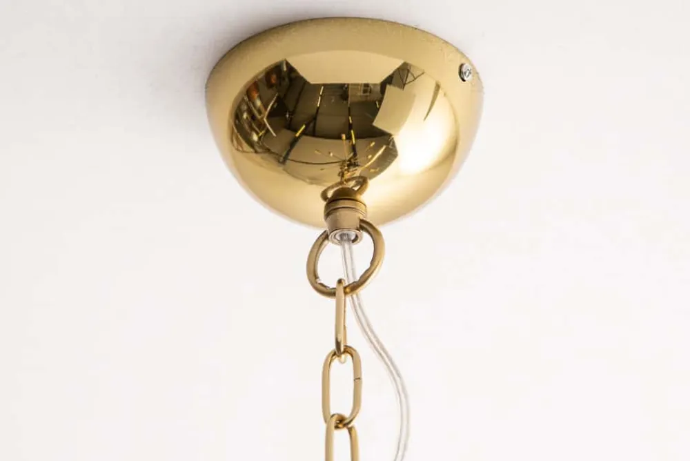 Riess-Ambiente Goldene Möbel|Hängelampen > Elegante Hängelampe SPUTNIK 87cm gold mit 14 Leuchtarmen
