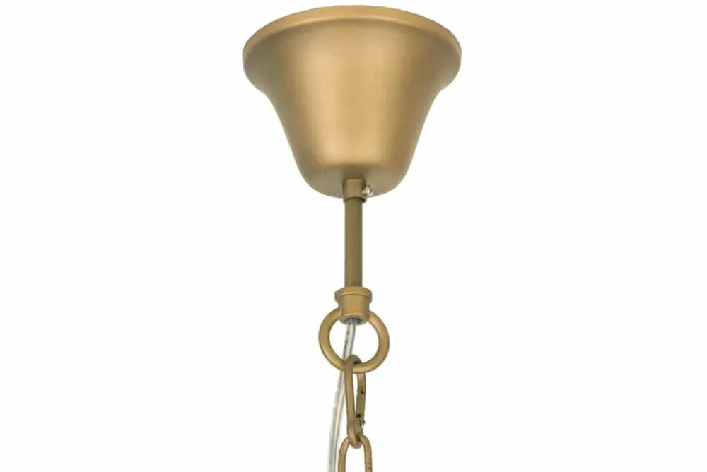 Riess-Ambiente Goldene Möbel|Hängelampen > Elegante Hängeleuchte SUNLIGHT 50cm matt gold Hängelampe