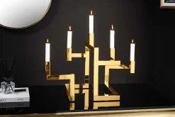 Riess-Ambiente Goldene Möbel|Kerzenständer ><noscript><img width=