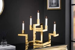 Riess-Ambiente Goldene Möbel|Kerzenständer ><noscript><img width=