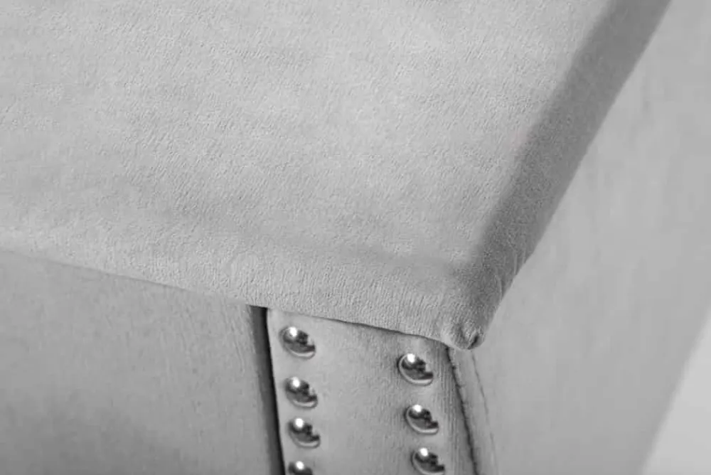 Riess-Ambiente Beistelltische|Samt Möbel > Eleganter Nachttisch EXTRAVAGANCIA 50cm silbergrau Samt Nachtkommode mit Schublade