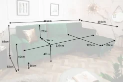 Riess-Ambiente Samt Möbel|Ecksofa ><noscript><img width=