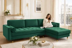 Riess-Ambiente Samt Möbel|Ecksofa ><noscript><img width=