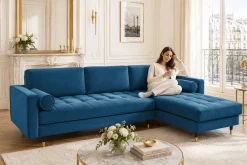 Riess-Ambiente Samt Möbel|Ecksofa ><noscript><img width=