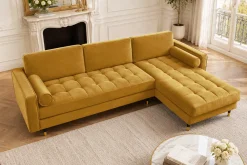 Riess-Ambiente Samt Möbel|Ecksofa ><noscript><img width=