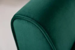 Riess-Ambiente Goldene Möbel|Sitzbänke > Elegante Sitzbank SCARLETT 90cm smaragdgrün Samt mit Armlehnen