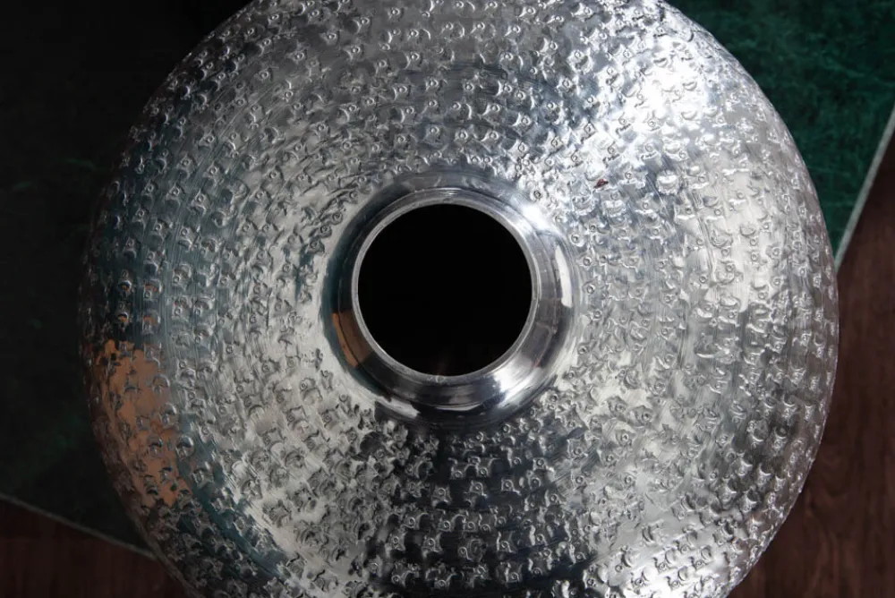 Riess-Ambiente Dekoration|Vasen > Elegantes Vasen 2er Set ORIENTAL 33cm silber in Handarbeit verziert