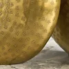 Riess-Ambiente Dekoration|Goldene Möbel > Elegantes Vasen 2er Set ORIENTAL 44cm gold im Grid Hammerschlag Design