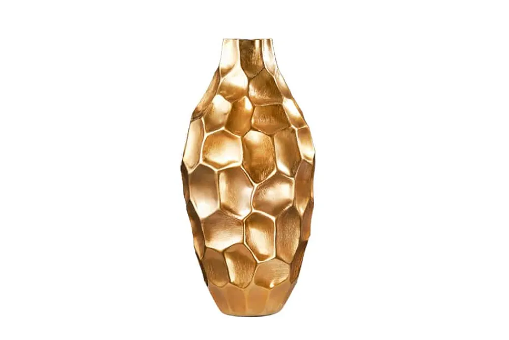 Riess-Ambiente Dekoration|Vasen > Elegante Vase ORGANIC ORIENT 45cm gold Hammerschlag Design