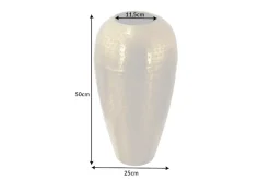 Riess-Ambiente Dekoration|Goldene Möbel > Elegante Vase ORIENTAL 50cm gold im Wild Hammerschlag Design