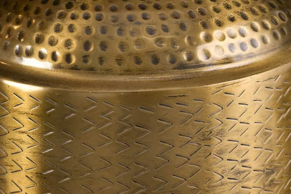 Riess-Ambiente Dekoration|Vasen > Elegante Vase ORIENT 35cm gold Hammerschlag Design