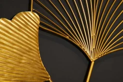 Riess-Ambiente Goldene Möbel|Wanddekoration > Elegante Wanddeko 3er Set GINKGO 40cm gold in filigraner Blattform