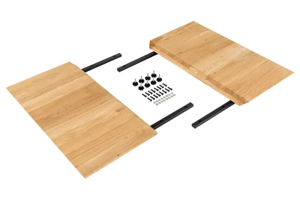 Riess-Ambiente Esstische|Mehr... > 2er Set Ansteckplatten WILD OAK 50cm natur Wildeiche Verlängerung Schweizer Kante