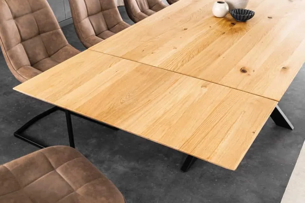 Riess-Ambiente Esstische|Mehr... > 2er Set Ansteckplatten WILD OAK 50cm natur Wildeiche Verlängerung Schweizer Kante