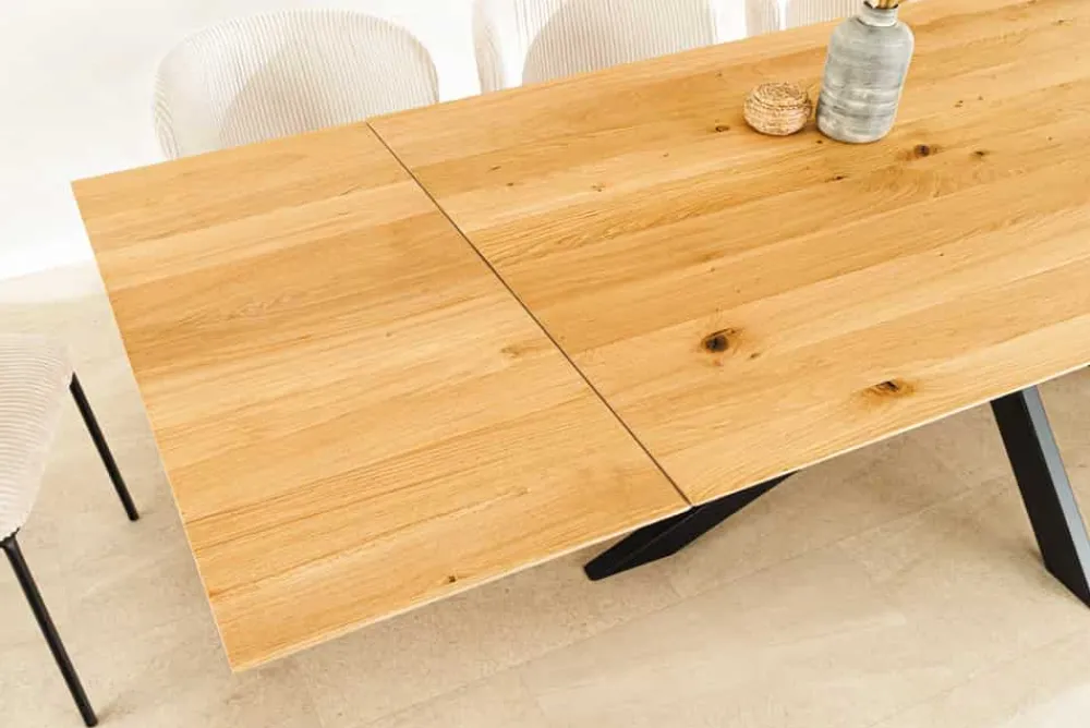Riess-Ambiente Esstische|Mehr... > 2er Set Ansteckplatten WILD OAK 50cm natur Wildeiche Verlängerung Schweizer Kante