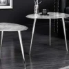 Riess-Ambiente Couchtische & Truhen|Retro Möbel > 2er Set Couchtisch ELEMENTS 50cm silber Metall Handarbeit