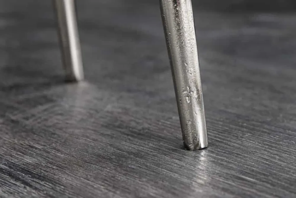 Riess-Ambiente Couchtische & Truhen|Retro Möbel > 2er Set Couchtisch ELEMENTS 50cm silber Metall Handarbeit