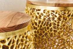 Riess-Ambiente Beistelltische|Goldene Möbel ><noscript><img width=