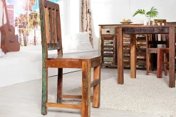 Riess-Ambiente Mehr...|Massivholzstühle > 2er Set Massiver Holz Stuhl JAKARTA aus recycelten Fischerbooten