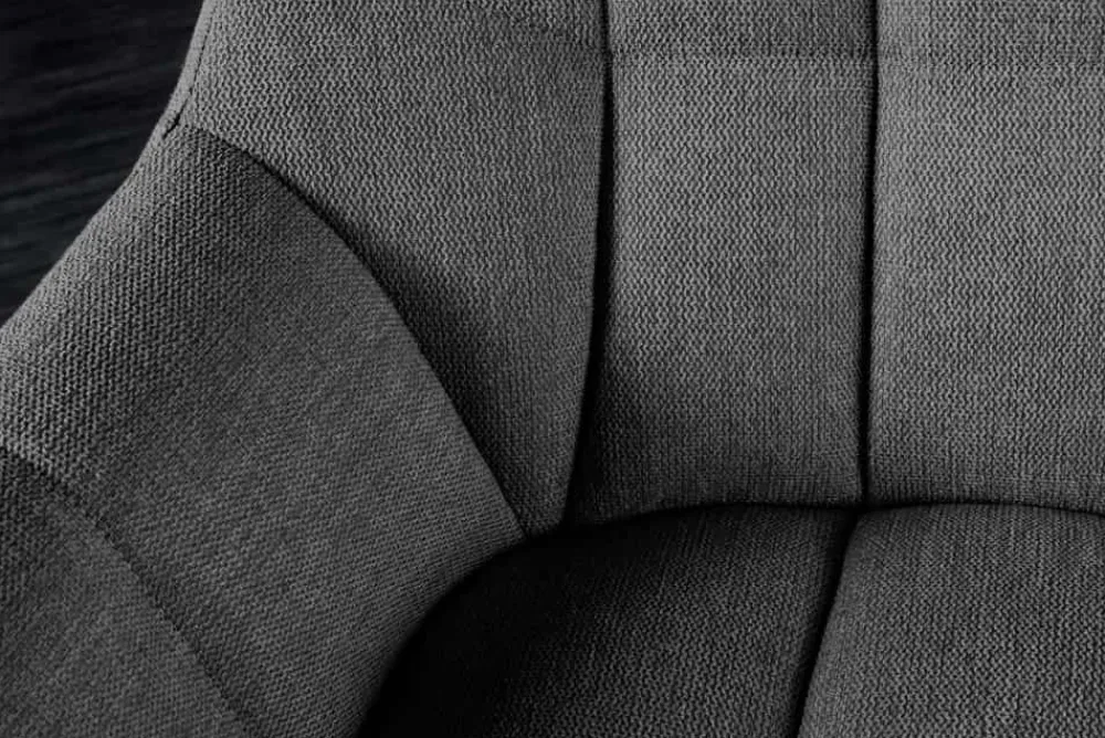 Riess-Ambiente Sitzbänke > Esszimmer Sitzbank PAPILLON 165cm anthrazit Flachgewebe mit Lehnen schwarzes Metallgestell