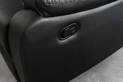 Riess-Ambiente 2-Sitzer Sofa|Sessel > Exklusiver 2er Kinosessel HOLLYWOOD 190cm schwarz mit Liegefunktion und Getränkehalter