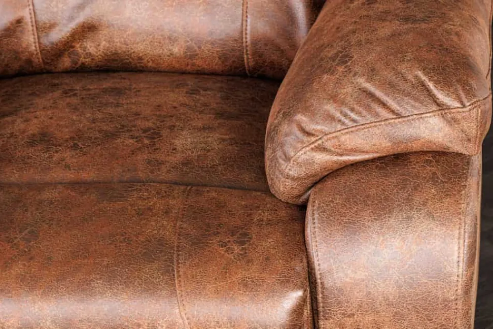 Riess-Ambiente 2-Sitzer Sofa|Sessel > Exklusiver 2er Kinosessel HOLLYWOOD antik braun mit Liegefunktion und Getränkehalter