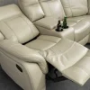 Riess-Ambiente Sessel > Exklusiver 5er Kinosessel HOLLYWOOD beige Ecksofa Getränkehalter Stauraum