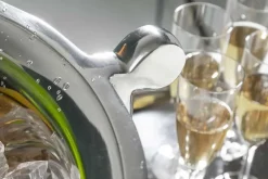 Riess-Ambiente Dekoration > Exklusiver Sektkühler CHAMPAGNE 65cm silber poliert Flaschenkühler