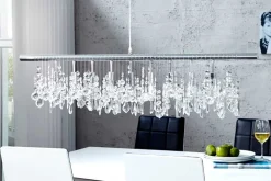 Riess-Ambiente Hängelampen > Extravagante Hängelampe DIAMONDS XL 120cm Kristall Lampe mit 9 Leuchten
