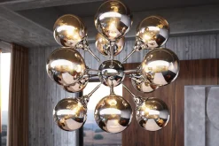 Riess-Ambiente Hängelampen > Extravagante Hängeleuchte GALAXY 72cm silber Hängelampe Modern Design