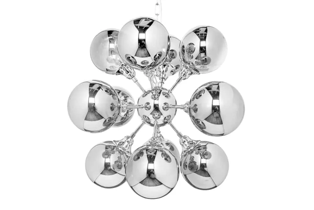 Riess-Ambiente Hängelampen > Extravagante Hängeleuchte GALAXY 72cm silber Hängelampe Modern Design