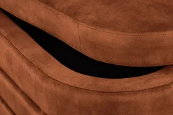 Riess-Ambiente Skandinavisch|Sitzbänke > Extravagante Polsterbank VOGUE 115cm rost braun Samt Sitzbank mit Stauraum