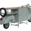 Riess-Ambiente Mehr...|Konsolentische > Extravaganter Barschrank SCOOTER 250cm salbei Retro-Konsole Motorroller mit Mangoholz Upcycling