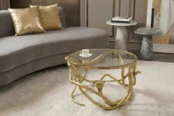 Riess-Ambiente Goldene Möbel|Couchtische & Truhen ><noscript><img width=