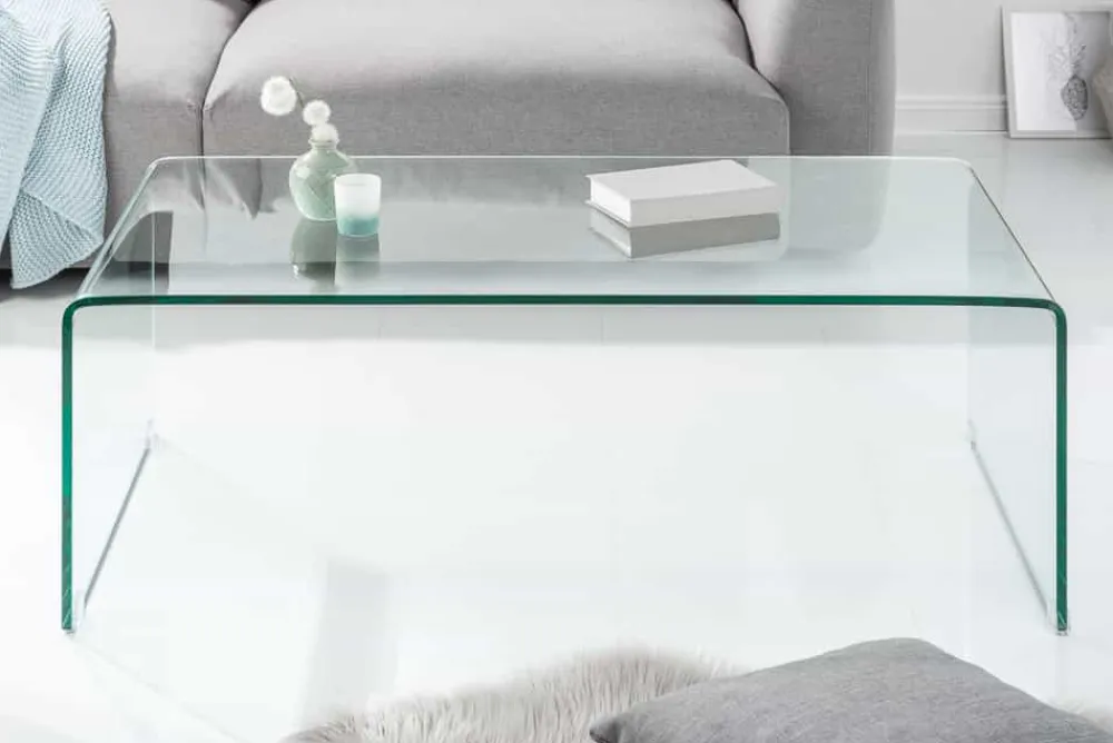 Riess-Ambiente Couchtische & Truhen > Extravaganter Glas Couchtisch FANTOME 110cm transparent