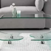 Riess-Ambiente Couchtische & Truhen > Extravaganter Glas Couchtisch FANTOME 90cm transparent