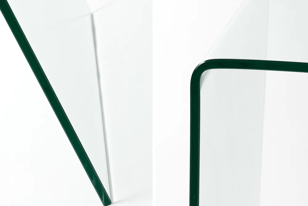 Riess-Ambiente Bürotische > Extravaganter Glas Schreibtisch FANTOME 120cm transparent Esstisch Ganzglastisch