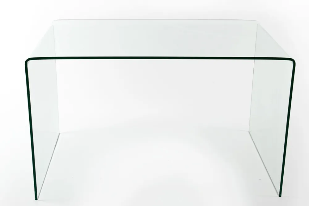 Riess-Ambiente Bürotische > Extravaganter Glas Schreibtisch FANTOME 120cm transparent Esstisch Ganzglastisch