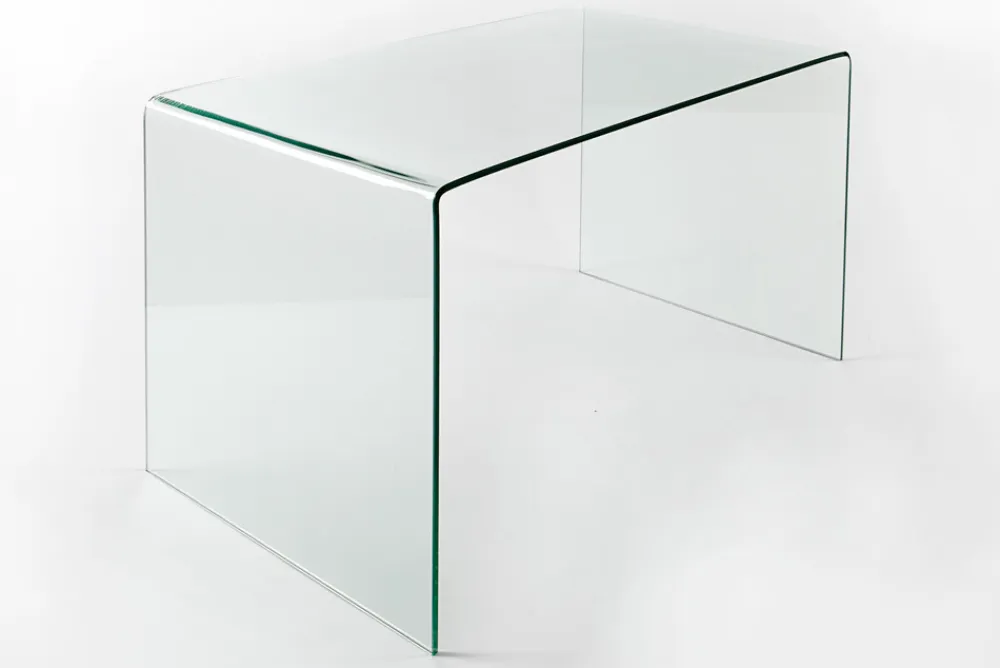 Riess-Ambiente Bürotische > Extravaganter Glas Schreibtisch FANTOME 120cm transparent Esstisch Ganzglastisch