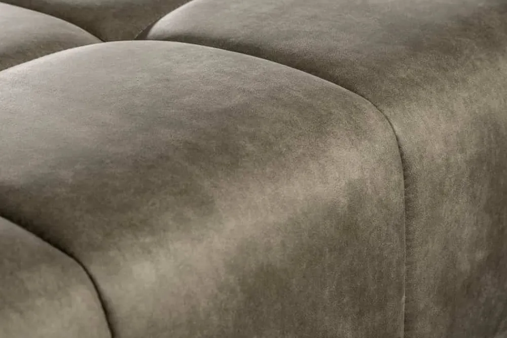 Riess-Ambiente Polsterhocker|Sitzhocker > Extravaganter Hocker ELEGANCIA 110cm taupe mit Ziersteppung