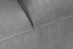 Riess-Ambiente Polsterhocker|Sitzhocker > Extravaganter Hocker ELEGANCIA 110cm silbergrau Samt mit Ziersteppung