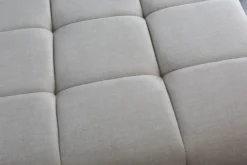 Riess-Ambiente Polsterhocker|Sitzhocker > Extravaganter Hocker ELEGANCIA 110cm champagner beige Vogue Velours Samt Ziersteppung