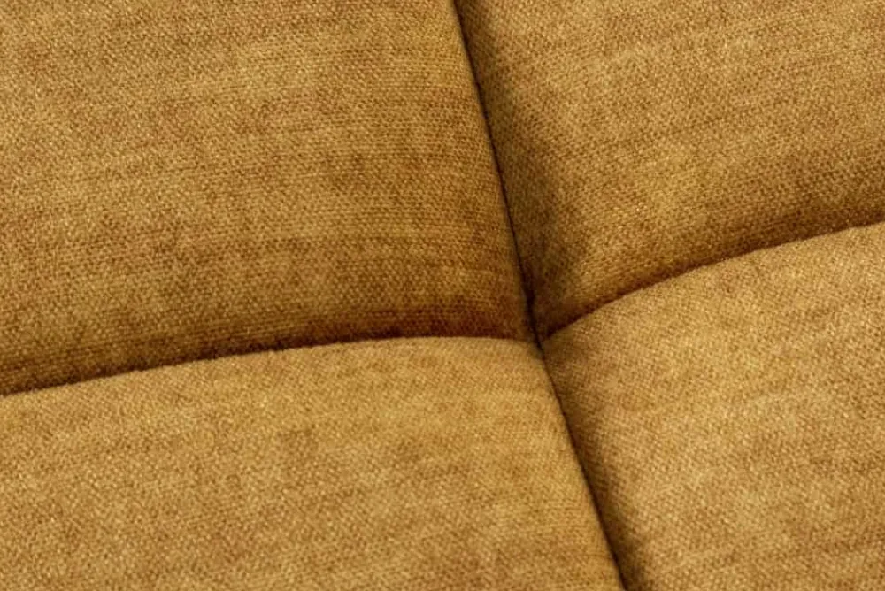 Riess-Ambiente Polsterhocker|Sitzhocker > Extravaganter Hocker ELEGANCIA 110cm senfgelb Vogue Velours Samt mit Ziersteppung
