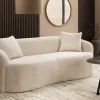 Riess-Ambiente 2-Sitzer Sofa > Extravagantes Sofa ELEMENTAL 180cm champagner beige Feinstrick Bouclé 2-Sitzer
