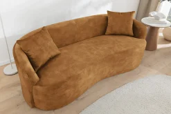 Riess-Ambiente 2-Sitzer Sofa > Extravagantes Sofa ELEMENTAL 180cm senfgelb Samt 2-Sitzer Couch Federkern