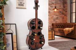 Riess-Ambiente Mehr...|Massivholzregale > Extravagantes Weinregal CELLO 133cm braun Tannenholz für 10 Flaschen