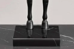 Riess-Ambiente Tischlampen > Extravagante Tischlampe BLACK BEAUTY 75cm schwarz gold Pferde-Skulptur