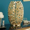 Riess-Ambiente Dekoration|Goldene Möbel > Filigrane Design Vase ABSTRACT LEAF gold 40cm Handarbeit