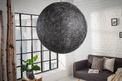 Riess-Ambiente Hängelampen > Filigrane Hängelampe COCOONING XL 60cm schwarz Kugelleuchte