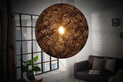 Riess-Ambiente Hängelampen > Filigrane Hängelampe COCOONING XL 60cm schwarz Kugelleuchte